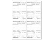W 2 Employer 4 Up Box Copy D or 1 State City or Local Cut Sheet P Style 500 Forms Ctn