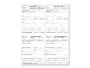 W 2 Employee 4 Up Box Copy B C 2 and 2 or Extra Copy Cut Sheet T Style 200 Forms Pack