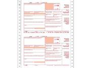 1098 Mortgage Interest 3 part 1 wide Carbonless 200 Forms Pack
