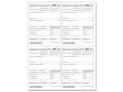 W 2 Employer 4 Up Box Copy D or 1 State City or Local Cut Sheet 500 Forms Ctn