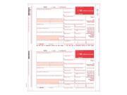 1099 INT Interest 4 part 1 wide Mailer Carbon 100 Forms Pack