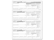 W 2 Employee 4 Up Horizontal Copy B C 2 2 or Extra Copy Cut Sheet N Style 200 Forms Pack