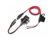MOTOPOWER 3.1Amp Waterproof Motorcycle USB Charger Kit SAE to USB Adapter