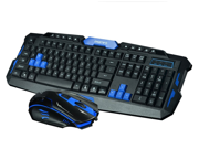 HK8100 Generic Multimedia 2.4GHz Wireless Pro Gaming Keyboard and Mouse Combo for Desktop PC Laptop
