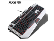 FLXE G10 Gaming Keyboard with 3 Colors luminated Breathing light USB Wired PC Mechanical feel Gaming Keyboard