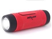 ZEALOT S1 Portable Waterproof Wireless Bluetooth Speaker Power Bank Output 3 Mode Flashlight Hands Free Answering Phone Call TF Card Music Player Mracket