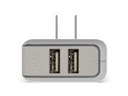 PureGear 60729PG White 4.8A Dual USB Wall Charger