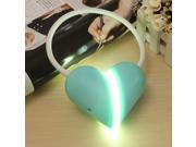 Eye LED Lamp Heart Lock Adjustable Flexible Touch USB Folding Studying Reading Green