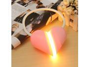 Eye LED Lamp Heart Lock Adjustable Flexible Touch USB Folding Studying Reading Pink