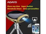 ADAYO P2 DLP WIFI 1080P HD Wireless Smartphone LED Portable Projector Home Cinema Black