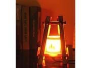 Vintage Artificial Wooden LED Night Light Lamp Table Desk Home Room Decor Gift Wooden