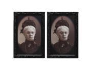 Halloween Lenticular 3D Changing Face Horror Portrait Haunted Spooky Decorations Old Woman