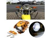 1pcs Motorrad U5 LED 125W 1300LM Scheinwerfer Zusatzscheinwerfer Lampe 12 80V Silver