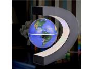 Electronic C Shape LED Magnetic Levitation Floating Globe Map New With US Plug