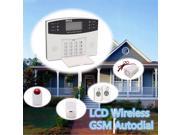 LCD Wireless GSM Autodial For Home House Office Security Burglar Intruder Alarm