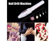 Mini Electric Nail Drill Art Manicure File Polish Buffing Pedicure Tool Set