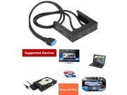 3.5 USB 3.0 Front Panel PC Computer 2X USB 3.0 Socket Holder for 2.5 HDD SSD