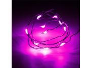 1M 10LED Battery Copper Cable Wire Mini Fairy String Light Party Waterproof decor Pink