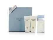 Dolce Gabbana Light Blue Gift Coffret Eau De Toilette Spray 100ml 3.3oz Body Cream 100ml 3.3oz Bath Shower Gel 100ml 3.3oz 3pcs