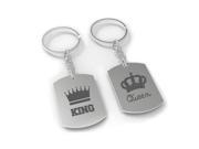 King and Queen Couple Key Chain Set Couple Matching Key Ring for gifts