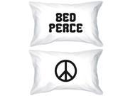 Funny Pillowcases Standard Size 20 x 31 Bed Peace and Peace Symbol