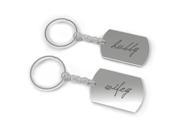 Hubby and Wifey Couple Key Chain Set His and Hers Key Rings Couple Keychains