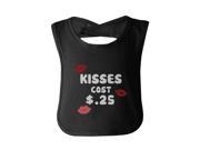 Kisses Cost .25 Cute baby Bibs Funny Infant Snap On Bib Great Baby Shower Gift