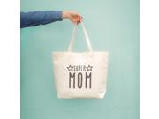 Super Mom Canvas Bag Grocery Bag Diaper bag Mothers Day Baby Shower Gifts