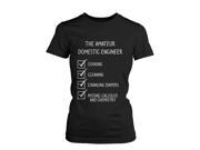 The Amateur Domestic Engineer Graphic T Shirt Cute Mother s Day Gift Idea