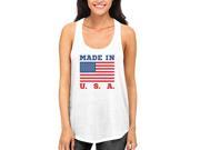 Made In USA Tank Top for July 4th Celebration American Flag RacerBack Tanks