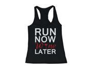 Cute Tank Top Run Now Wine Later Cute Gym Clothes Workout Shirts