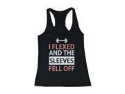 I Flexed and the Sleeves Fell Off Women’s Funny Workout Tank Top Gym Cloth