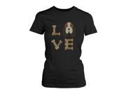 Basset Hound LOVE Women s T shirt Cute Tee for Dog Owner Puppy Print Shirt