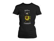 Avocardio Funny Women s Shirt Cute Work Out Tee Cardio Short Sleeve T shirt