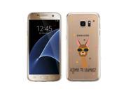 Samsung Galaxy S7 Cute Transparent Scratch Resistant Phone Cover Como Te Llamas