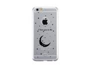 Apple iPhone 6 6S Transparent Matching Phone Cover Moon Back Left