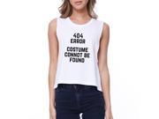 404 Error Costume Cannot Be Found Funny Halloween Crop Tank Top