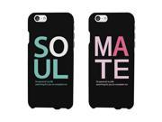 Soul Mate Black Matching Couple Phone Cases Valentine s Day Gifts