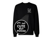 Cute But Psycho Pocket Print Sweatshirt Back To School Sweat Shirt