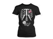Halloween Pregnant Skeleton Princess Baby X Ray Shirt Maternity Themed Funny Shirt UNISEX LARGE