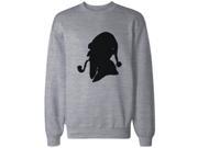 Consulting Detective Santa Silhouette Funny Sweatshirt Christmas Pullover Fleece