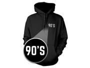 90 s Hoodie Pocket Print Warm Hooded Sweatshirt Graphic Sweater