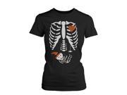 Halloween Pregnant Skeleton Wizard Witch Baby Shirt Maternity Themed Funny Shirt WOMEN LARGE