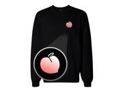 Peach Pocket Print Sweatshirt Back To School Unisex Sweat Shirt