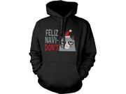 Funny Grumpy Cat Graphic Hoodie Feliz Navidon t Christmas Hoodie