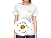 Fried Egg Pocket T shirt Back To School Tee Ladies Cute Shirt