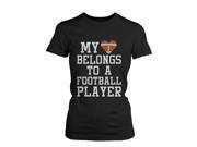 FOOTBALL PLAYER Funny Shirt WOMEN MEDIUM