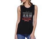 Bacon Exercise Work Out Muscle Tee Women s Gym Tank Sleeveless Top