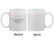 Funny Ceramic Coffee Mug With Bold Statement Thank You Teacher