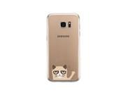 Grumpy Cat Galaxy S7 Phone Case Cute Clear Transparent Phone Cover